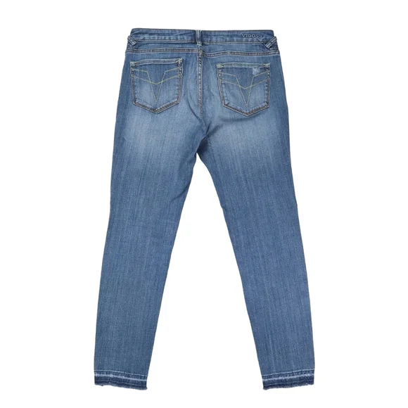 Vigoss Women's The Chelsea Skinny Blue Jeans Distressed Size 28  Blue - Picture 7 of 12
